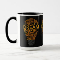 Ampoules lumineuses d'inspiration tasses personnal