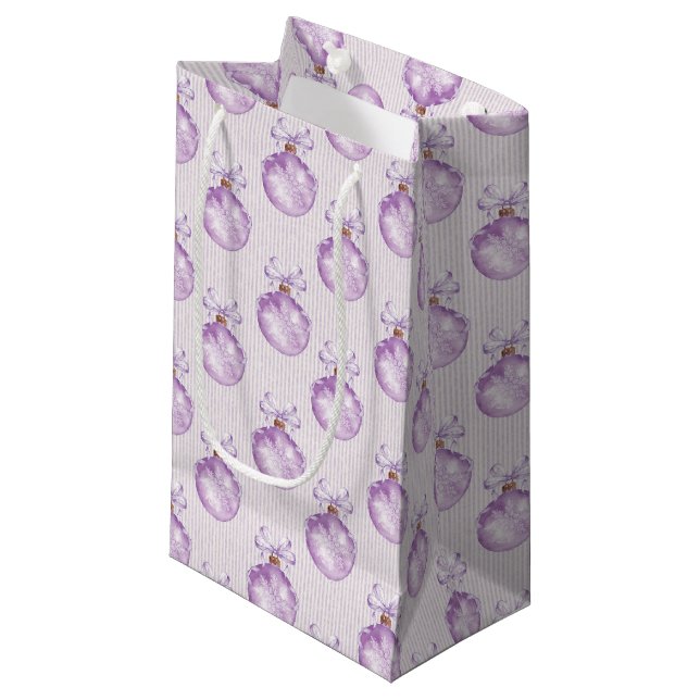 ampoules violettes de noël sac de fête motif (Devant Angle)
