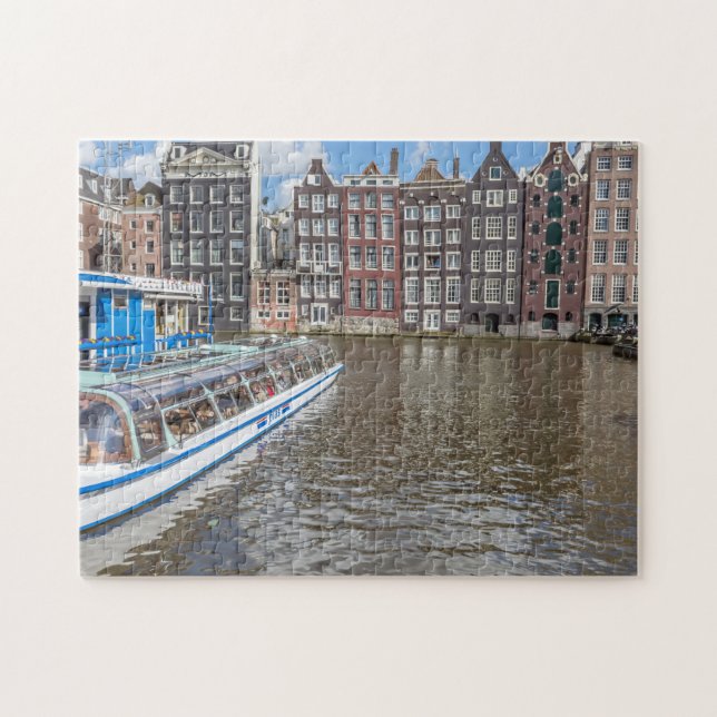 Amsterdam canal maisons puzzle (Horizontal)