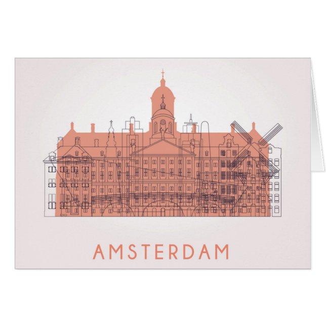 Amsterdam, horizon de Pays-Bas | des points de (Devant horizontal)