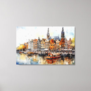 Amsterdam, Impression en toile étirée