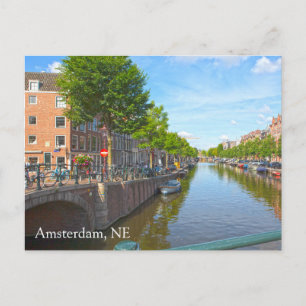 Amsterdam, Pays-Bas Carte postale photo de canal