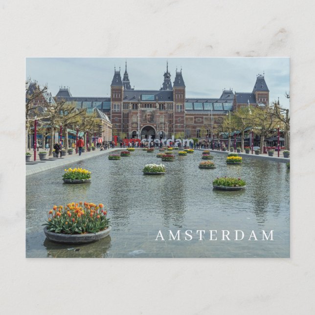 Amsterdam Rijksmuseum vue carte postale (Devant)