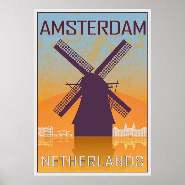 Amsterdam vintage poster (Devant)