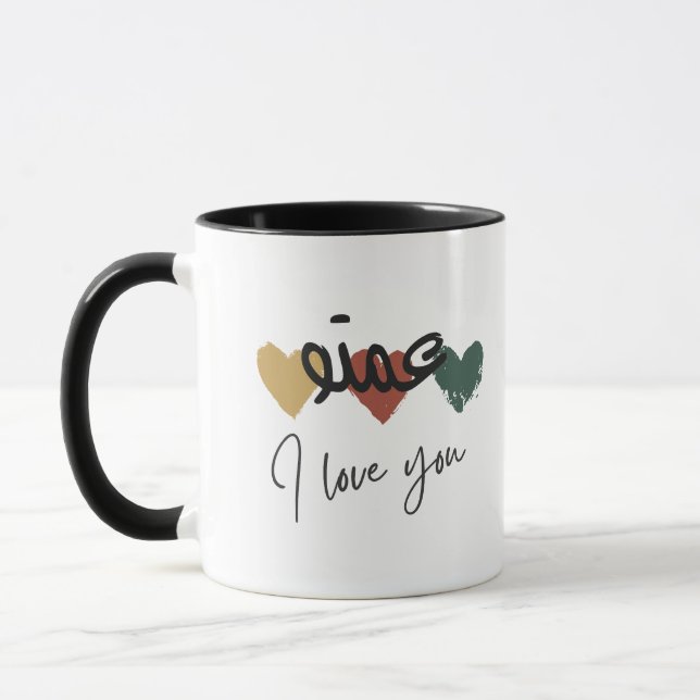 "Amto I Love You" Tante Arabe Café Mug (Gauche)