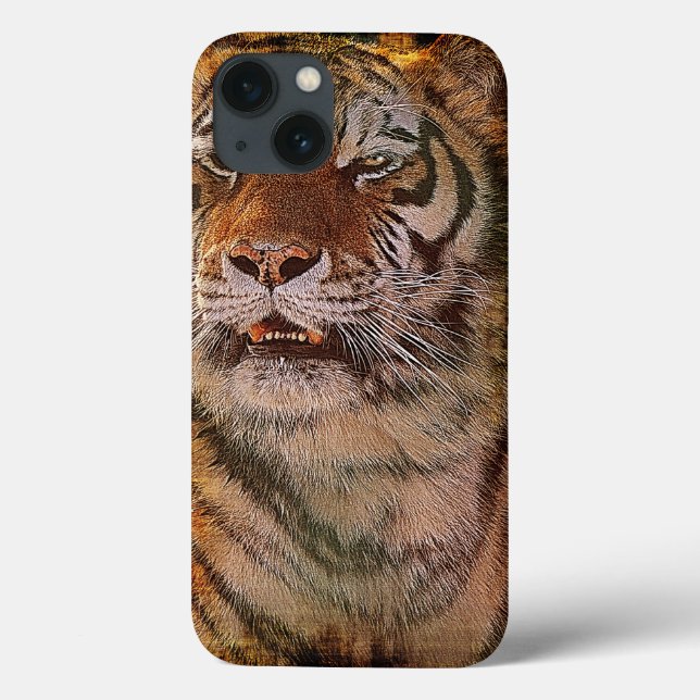 Amur Tiger Portrait Big Cat Coque de la faune (Verso)