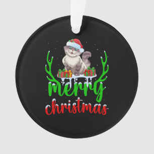 Amusant Amoureux des chats Noël Cadeau Chat Noël T