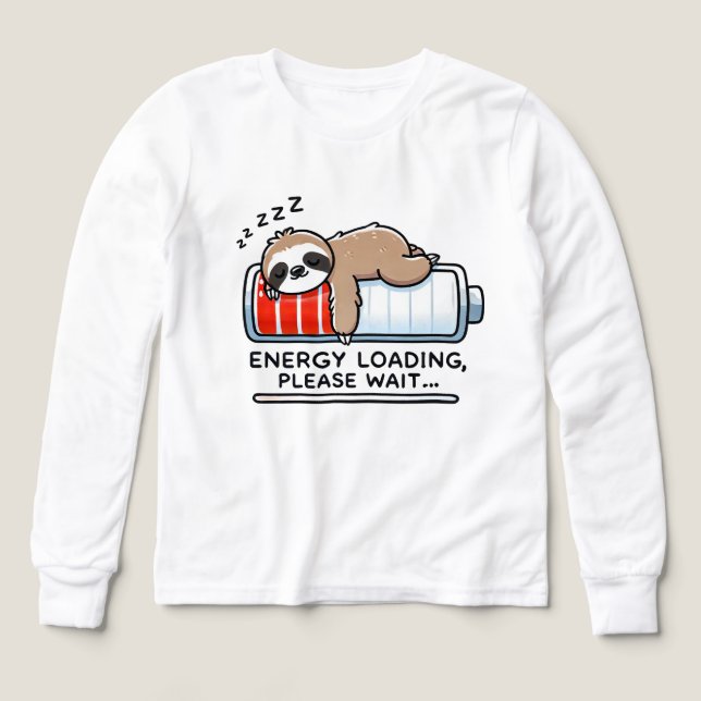 Amusant art des mots paresseux unisex (Motif recto)