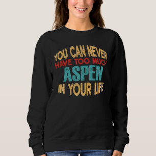 Amusant Aspen Tshirt personnalisé Prénom Plaisante