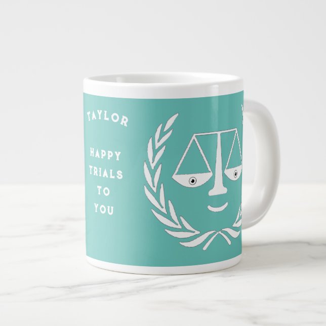 Amusant avocat Giant Coffee Mug (Devant droit)