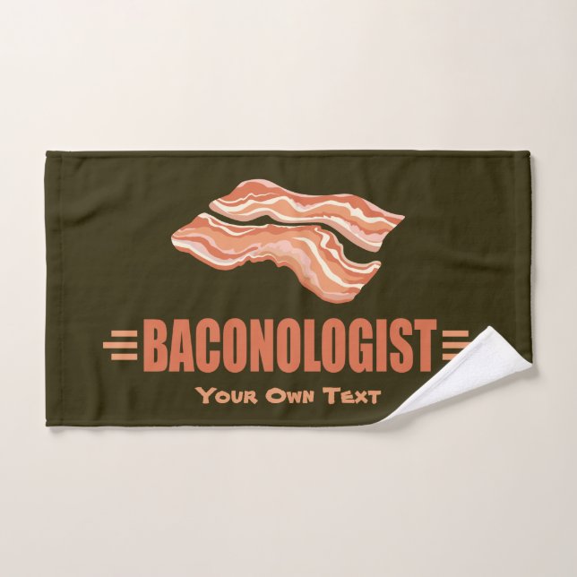 Amusant Bacon Baconologue (Serviette à main)