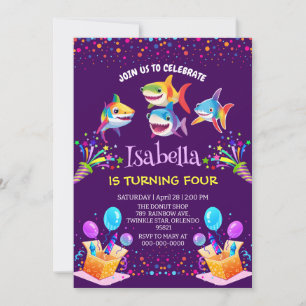 Amusant ballon de requin arc-en-ciel fête d'annive