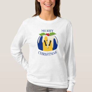 Amusant BARBADOS T-shirt Pudding de Noël
