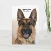 Carte Joyeux Anniversaire A Un Berger Allemand De Jeune Zazzle Fr