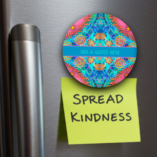 Amusant Boho rose Personnalisé Inspirivity Magnet