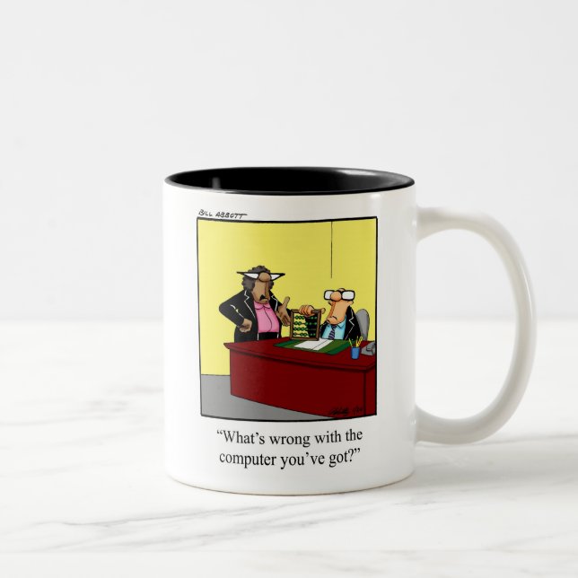Amusant bureau informatique humour Mug (Droit)