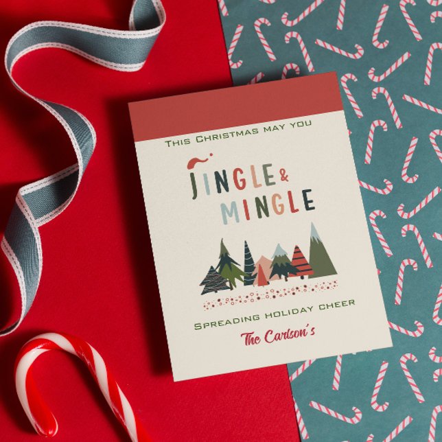 Amusant | Carte photo de Noël | Arbre de Noël | Ca (Créateur téléchargé)