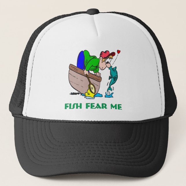 Amusant Casquette de pêche Humour de pêche Casquet (Devant)