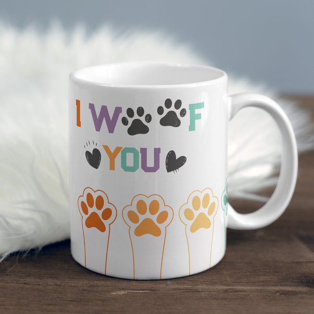 Amusant chien pattes d'airain Mug (Créateur téléchargé)