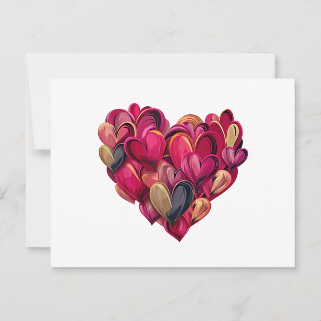 Amusant cœur amour graphique Saint-Valentin hommes (Devant)