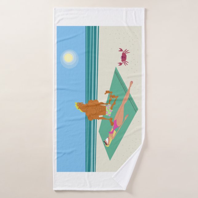 Amusant, Coloré, Dessin (Serviette de bain)
