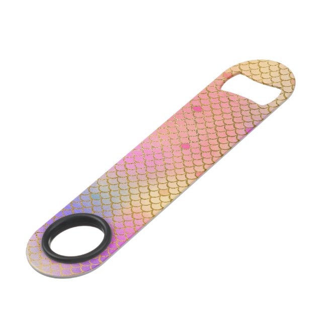 Amusant coloré Ombre Pastel Mermaid Motif (Devant angulaire)