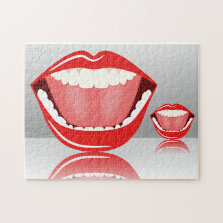 Amusant Cool drôle rire Gros Bouche Puzzle