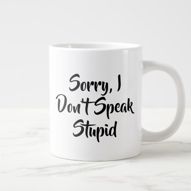 Amusant Cotravailleur Stupide Travailler Mug (Droite)