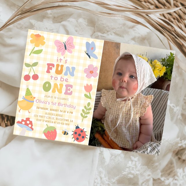 Amusant d'être une fille colorée1ère Invitation Ph (Créateur téléchargé)