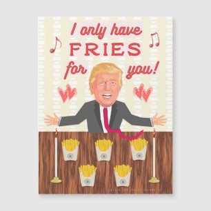 Amusant Donald Trump Fast Food Fries Saint-Valenti