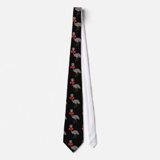 Amusant Emu Bird avec cravate arc rouge