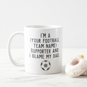 Amusant Fan de football tasse de café