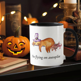 Amusant Flying Sloth sorcier Mug