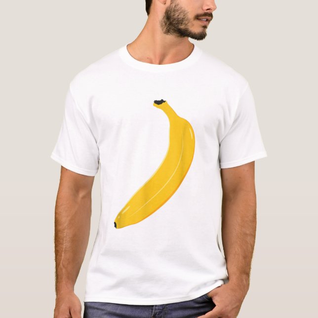 Amusant Fruit Banane Halloween T-shirt costume Cou (Devant)
