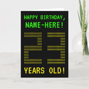 Amusant, Geeky, Nerdy "23 ANS !" Carte d'anniversa