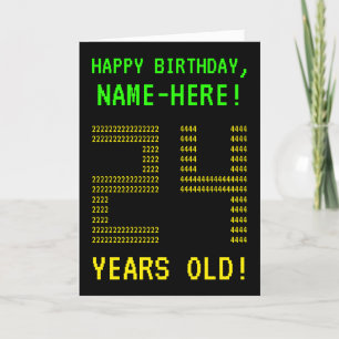 Amusant, Geeky, Nerdy "24 ANS !" Carte d'anniversa