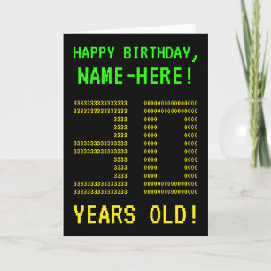 Amusant, Geeky, Nerdy "30 ANS !" Carte d'anniversa
