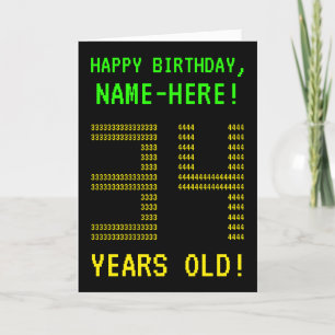 Amusant, Geeky, Nerdy "34 ANS !" Carte d'anniversa