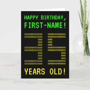Amusant, Geeky, Nerdy "35 ANS !" Carte d'anniversa