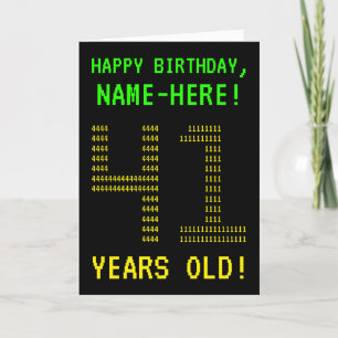 Amusant, Geeky, Nerdy "41 ANS !" Carte d'anniversa