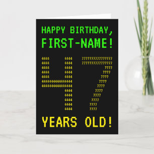 Amusant, Geeky, Nerdy "47 ANS !" Carte d'anniversa