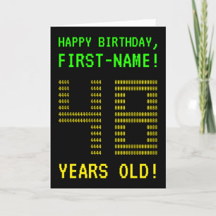 Amusant, Geeky, Nerdy "48 ANS !" Carte d'anniversa