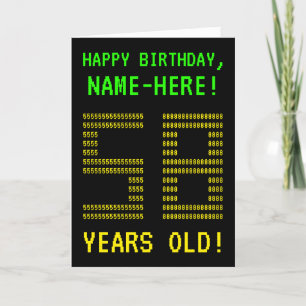 Amusant, Geeky, Nerdy "58 ANS !" Carte d'anniversa