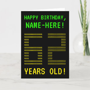 Amusant, Geeky, Nerdy "62 ANS !" Carte d'anniversa