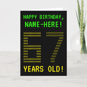 Amusant, Geeky, Nerdy "67 ANS !" Carte d'anniversa