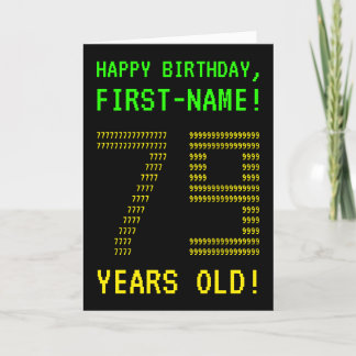 Amusant, Geeky, Nerdy "79 ANS !" Carte d'anniversa