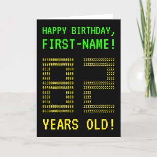 Amusant, Geeky, Nerdy "82 ANS !" Carte d'anniversa