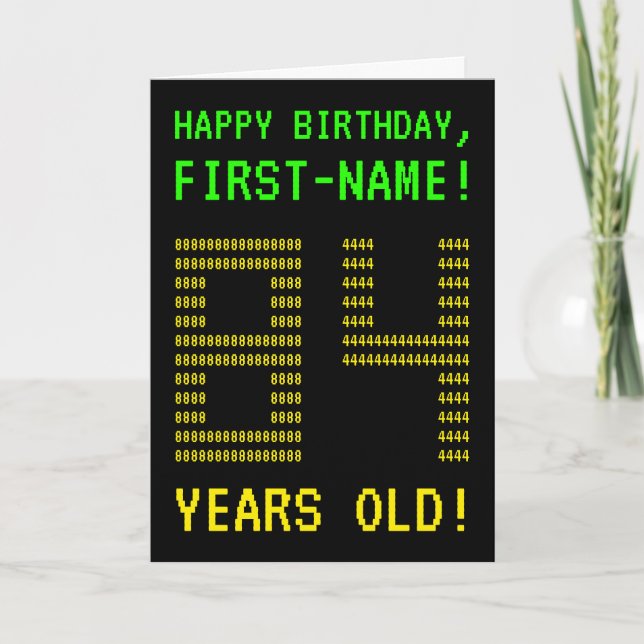Amusant, Geeky, Nerdy "84 ANS !" Carte d'anniversa (Devant)
