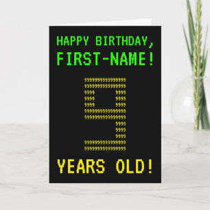 Amusant, Geeky, Nerdy "9 ANS !" Carte d'anniversai