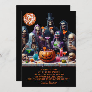 Amusant Halloween Costume Fête Invitation